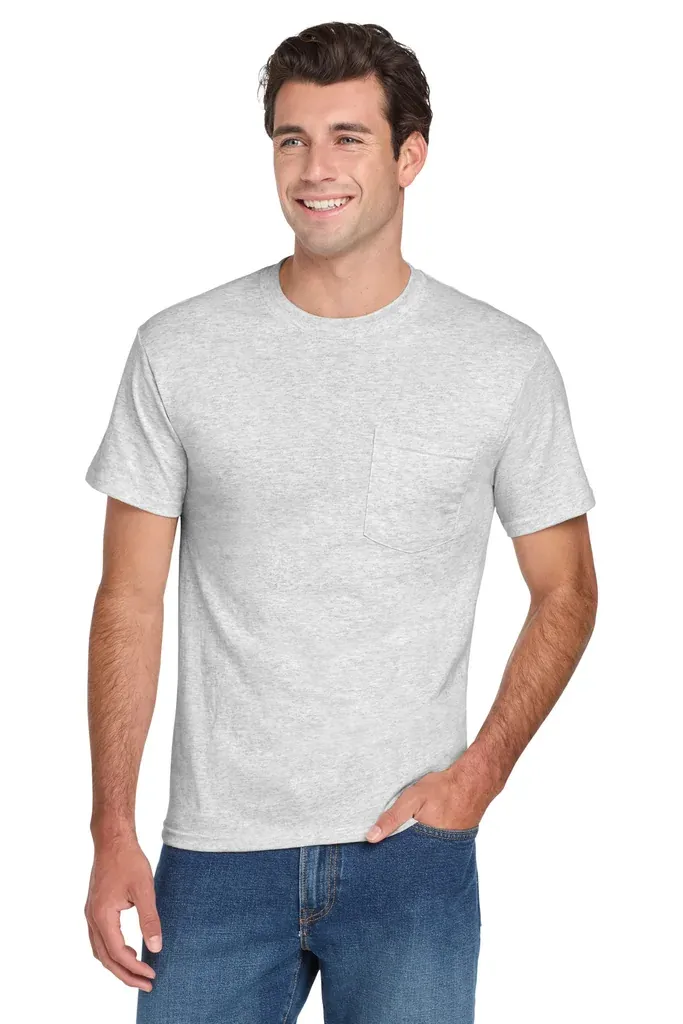 Jerzees® -  Dri-Power® 50/50 Cotton/Poly Pocket T-Shirt.  29MP - additional view 6