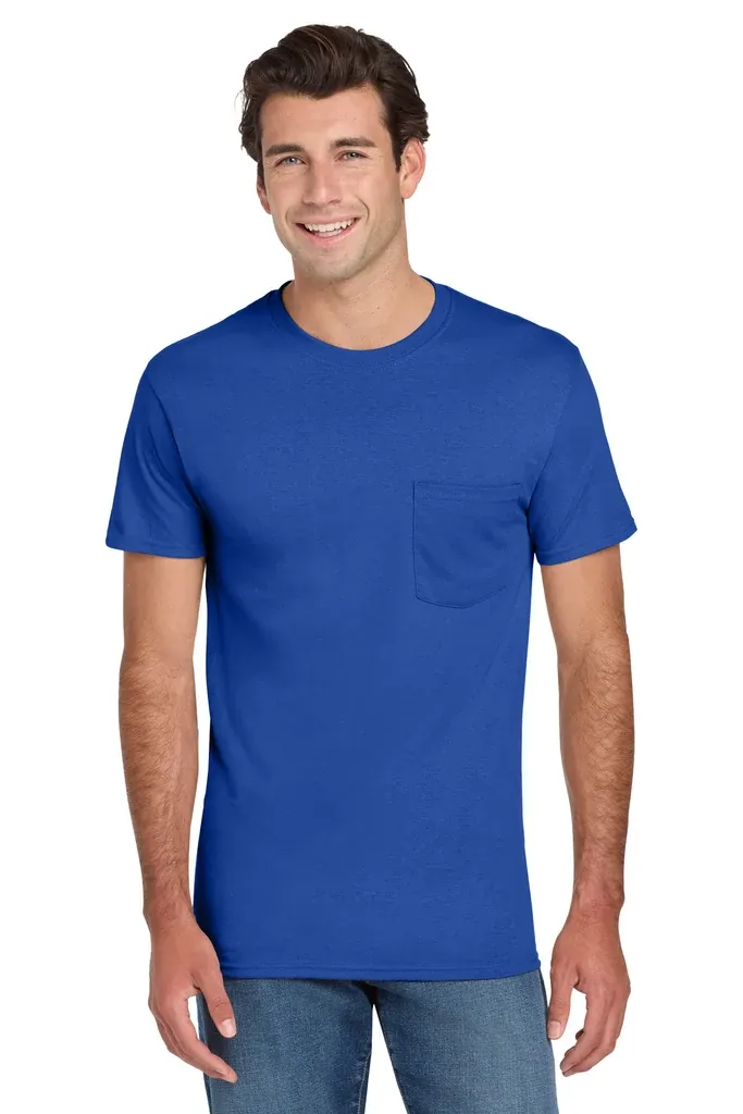 Jerzees® -  Dri-Power® 50/50 Cotton/Poly Pocket T-Shirt.  29MP - additional view 10