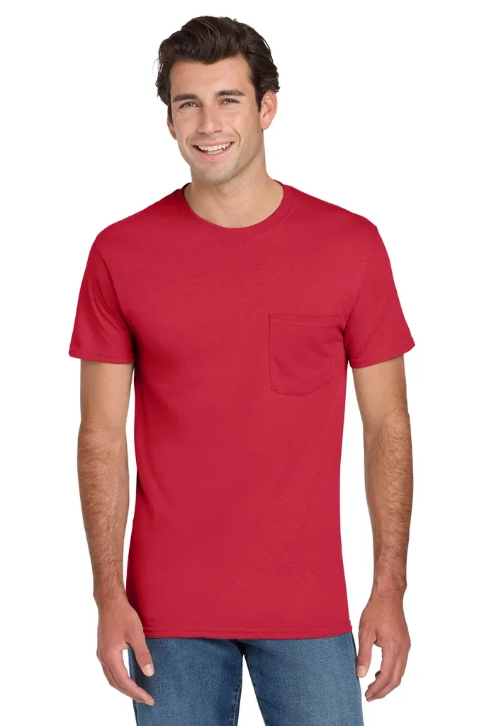 Jerzees® -  Dri-Power® 50/50 Cotton/Poly Pocket T-Shirt.  29MP - additional view 5