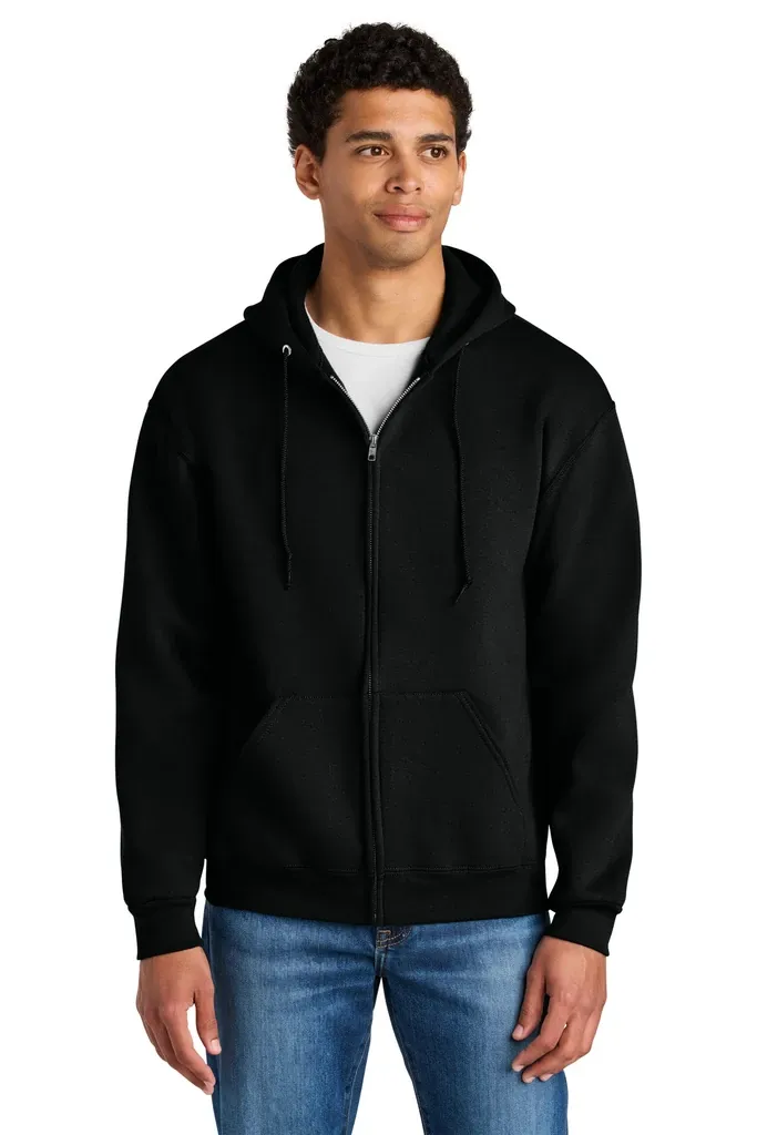 Jerzees Rugged Unisex Full-Zip Hooded Sweatshirt Z12M - additional view 1