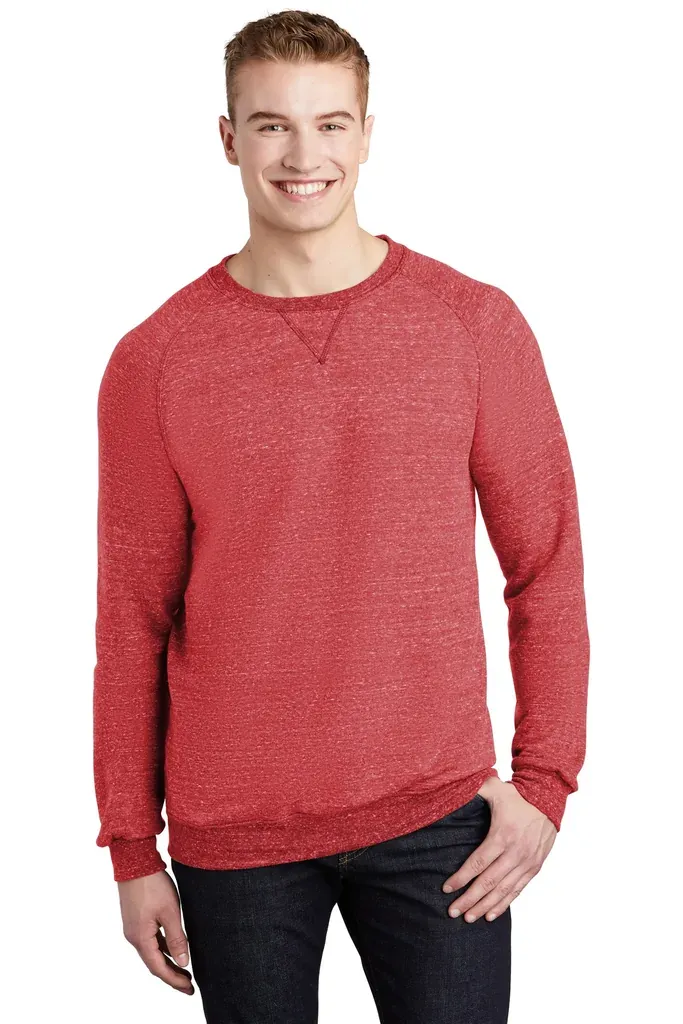 Jerzees ® Snow Heather French Terry Raglan Crew 91M - additional view 1