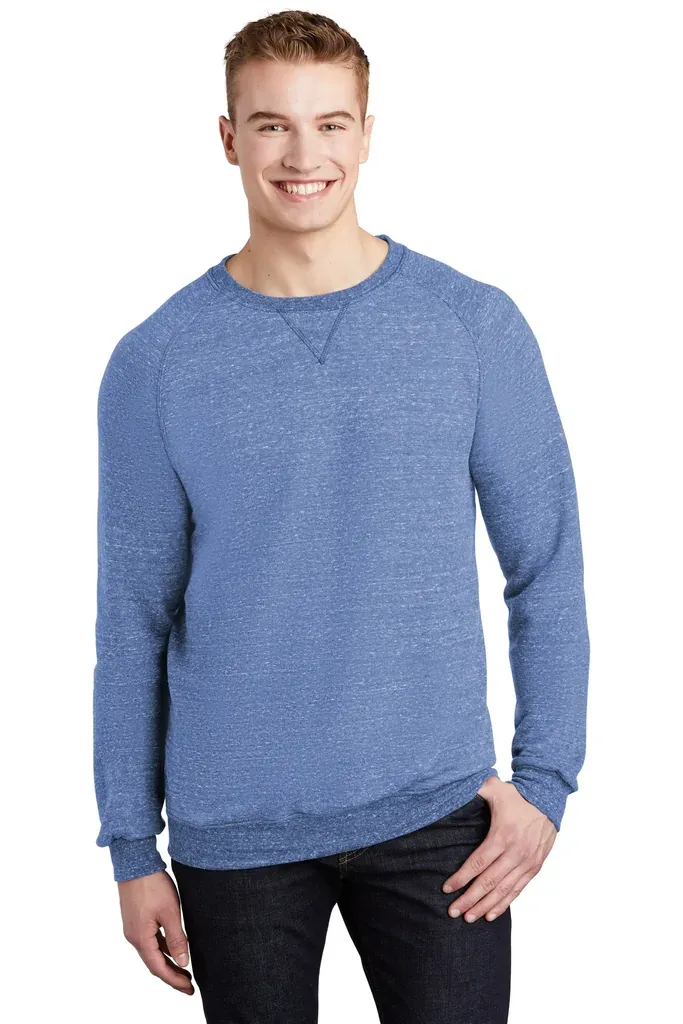 Jerzees ® Snow Heather French Terry Raglan Crew 91M - additional view 4