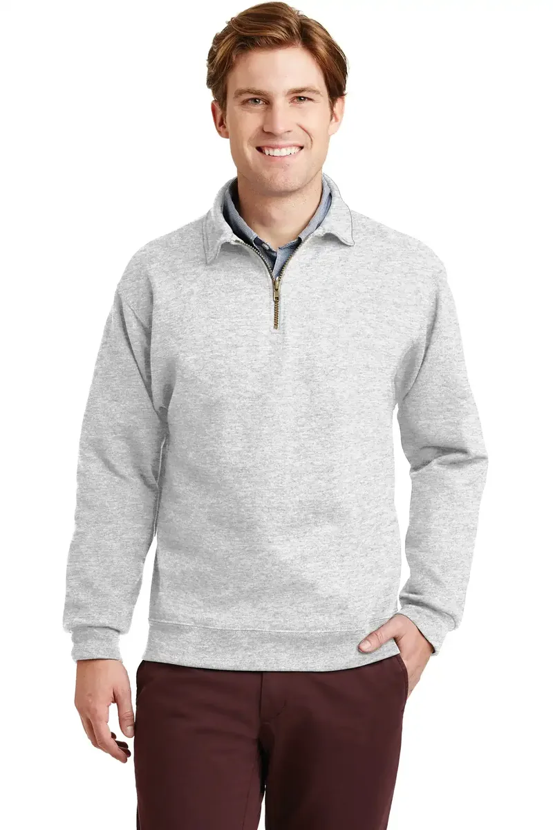 Jerzees® Super Sweats® NuBlend® - 1/4-Zip Sweatshirt with Cadet Collar.  4528M - additional view 4