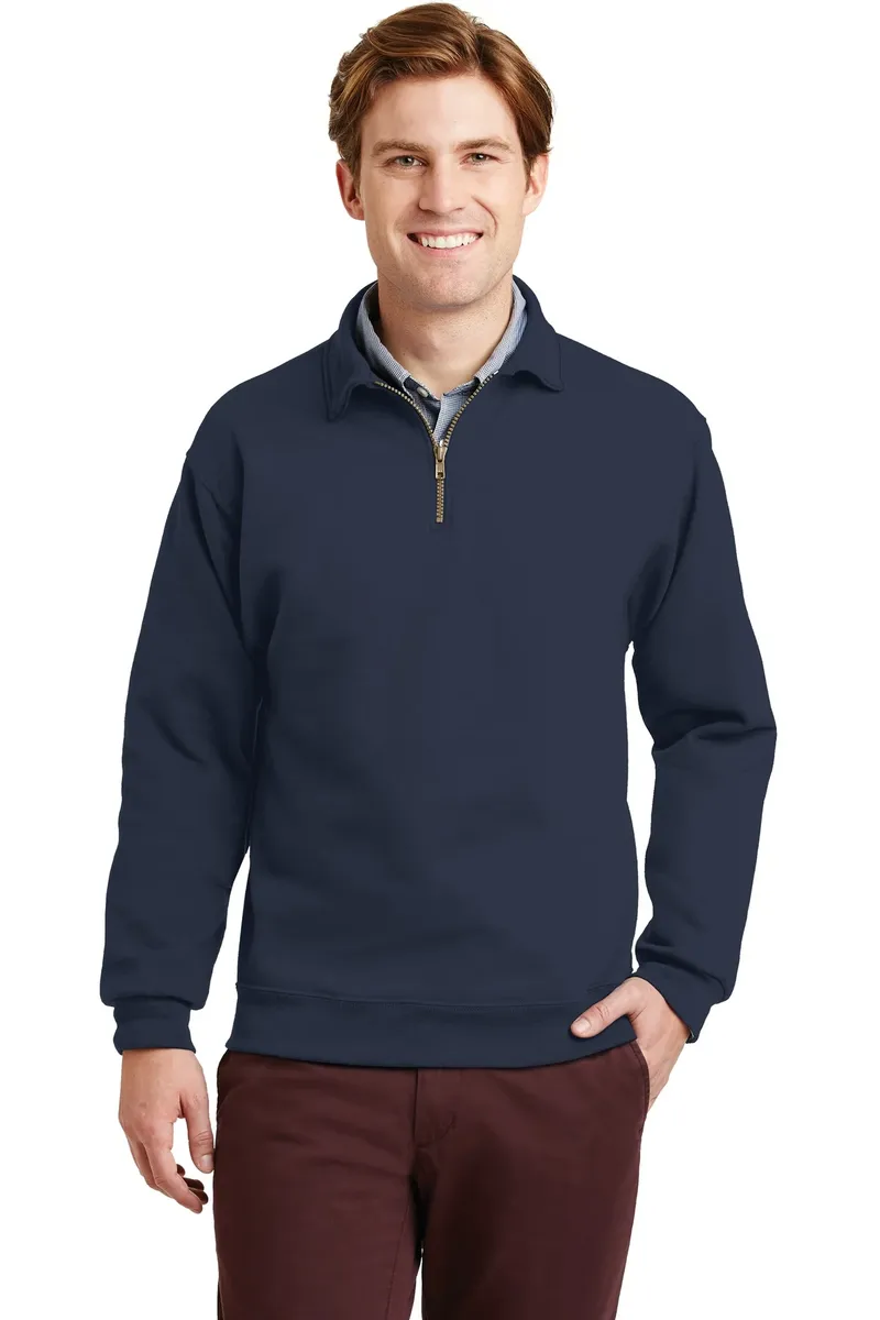 Jerzees® Super Sweats® NuBlend® - 1/4-Zip Sweatshirt with Cadet Collar.  4528M - additional view 1