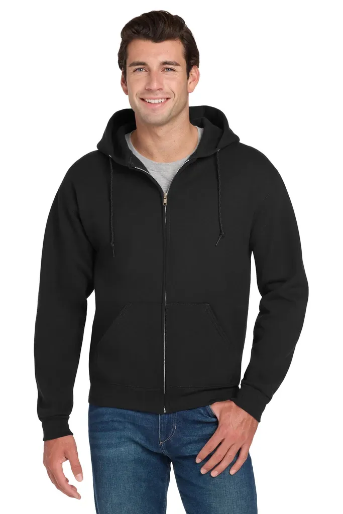 Jerzees® Super Sweats® NuBlend® - Full-Zip Hooded Sweatshirt.  4999M - additional view 1