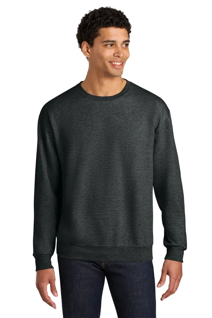 Jerzees Ultimate Unisex CVC Ring Spun Crewneck Sweatshirt IC48M - additional view 1