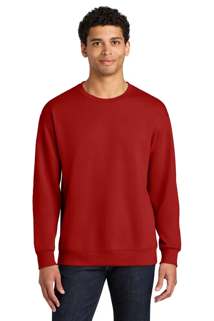 Jerzees Ultimate Unisex CVC Ring Spun Crewneck Sweatshirt IC48M - additional view 3