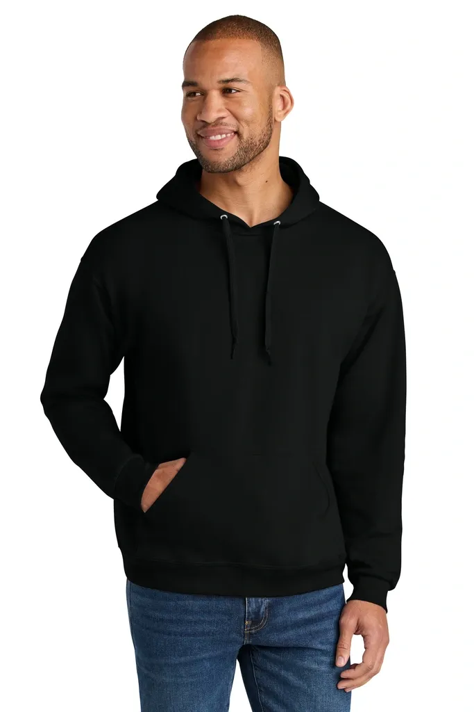 Jerzees Ultimate Unisex CVC Ring Spun Hooded Sweatshirt IC49M - additional view 5