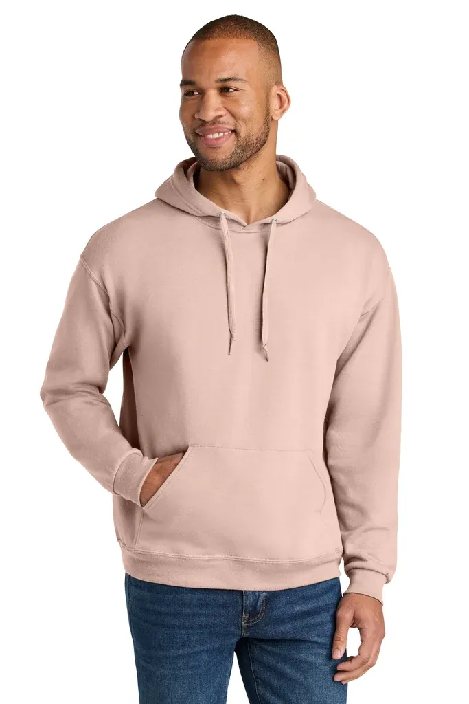 Jerzees Ultimate Unisex CVC Ring Spun Hooded Sweatshirt IC49M - additional view 4