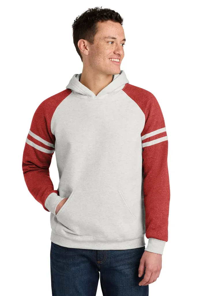 Jerzees® Unisex NuBlend® Varsity Colorblock Hooded Sweatshirt 97C - additional view 2