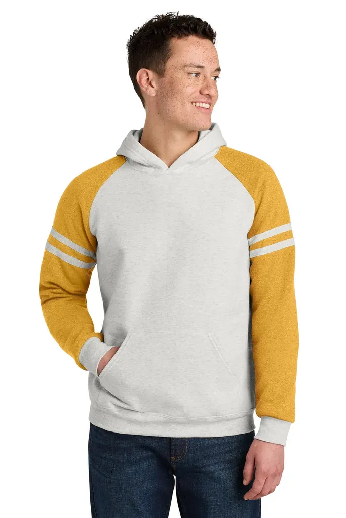Jerzees® Unisex NuBlend® Varsity Colorblock Hooded Sweatshirt 97C - additional view 4