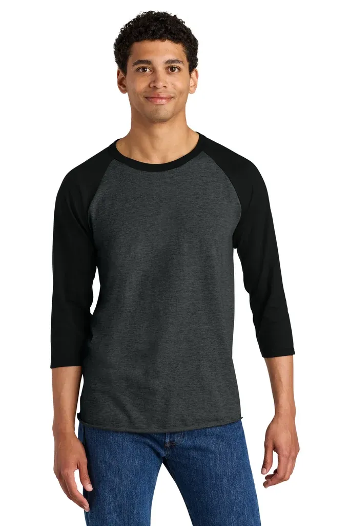 Jerzees® Unisex Premium Blend Combed Ring Spun 3/4-Sleeve Raglan 560R - additional view 4