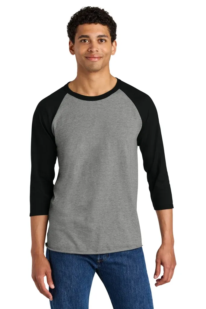 Jerzees® Unisex Premium Blend Combed Ring Spun 3/4-Sleeve Raglan 560R - additional view 1