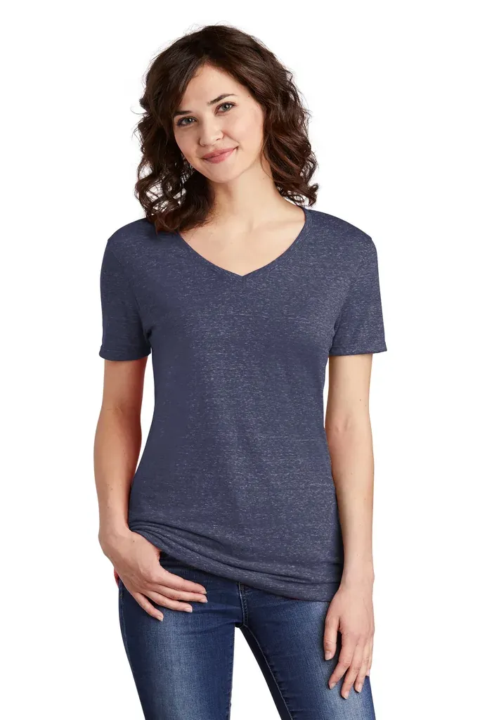 Jerzees ® Women's Snow Heather Jersey V-Neck T-Shirt 88WV - additional view 1