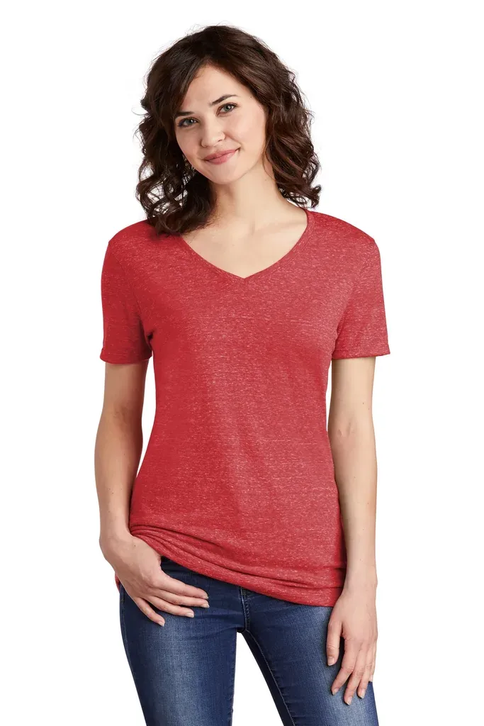 Jerzees ® Women's Snow Heather Jersey V-Neck T-Shirt 88WV - additional view 2