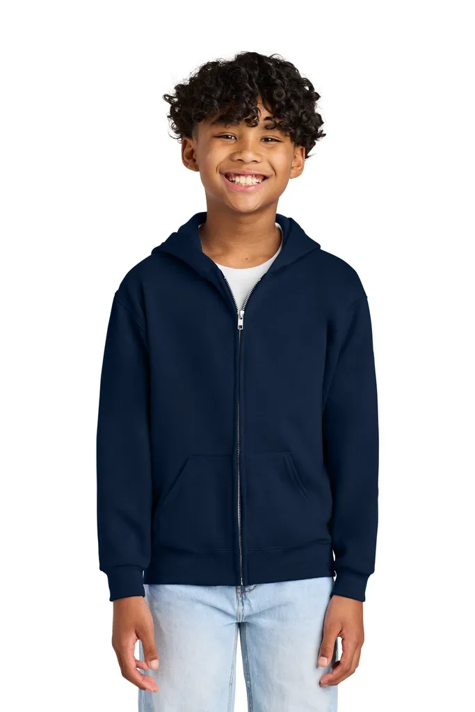 Jerzees® - Youth NuBlend® Full-Zip Hooded Sweatshirt. 993B