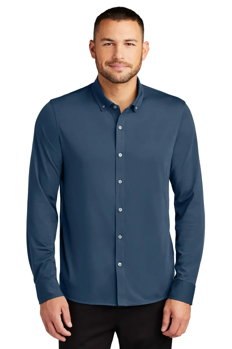 Mercer+Mettle® Stretch Jersey Long Sleeve Shirt MM1018 - additional view 2