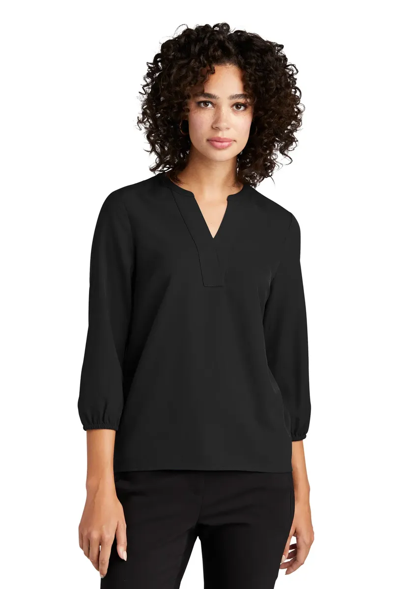 Mercer+Mettle® Women's Stretch Crepe 3/4-Sleeve Blouse MM2011 - additional view 5