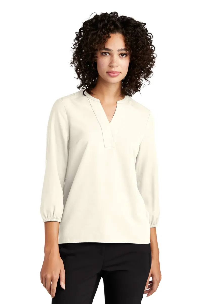 Mercer+Mettle® Women's Stretch Crepe 3/4-Sleeve Blouse MM2011 - additional view 4