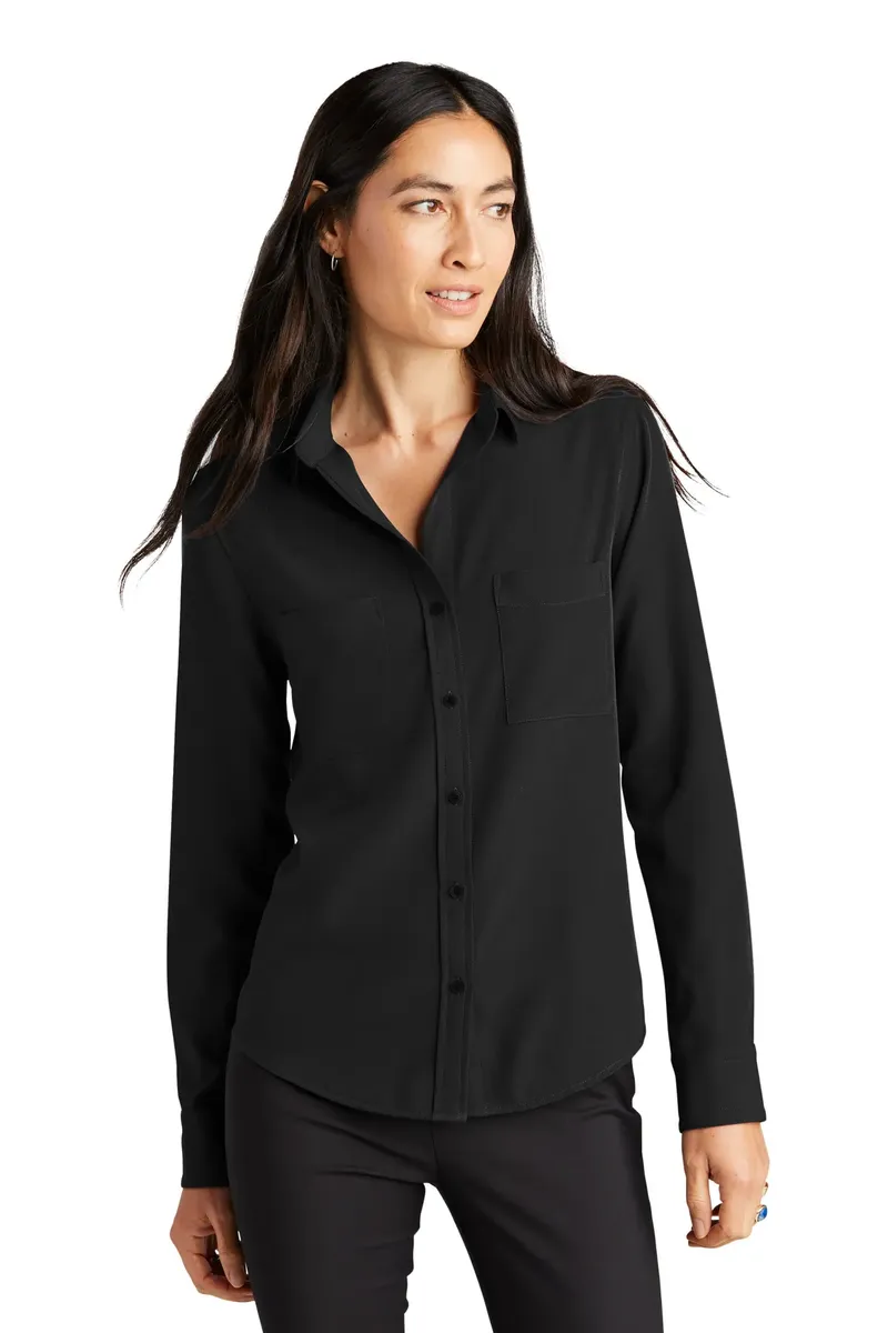 Mercer+Mettle® Women's Stretch Crepe Long Sleeve Camp MM2013 - additional view 3