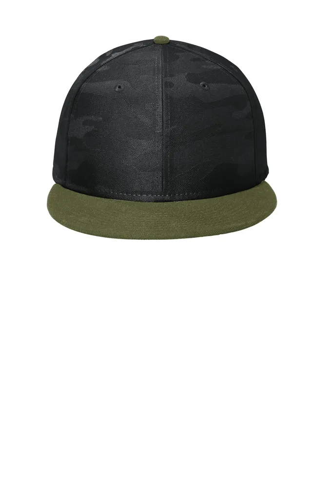 New Era ® Camo Flat Bill Snapback Cap NE407 - additional view 2