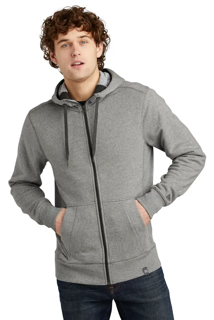 New Era ® French Terry Full-Zip Hoodie. NEA502 - additional view 4