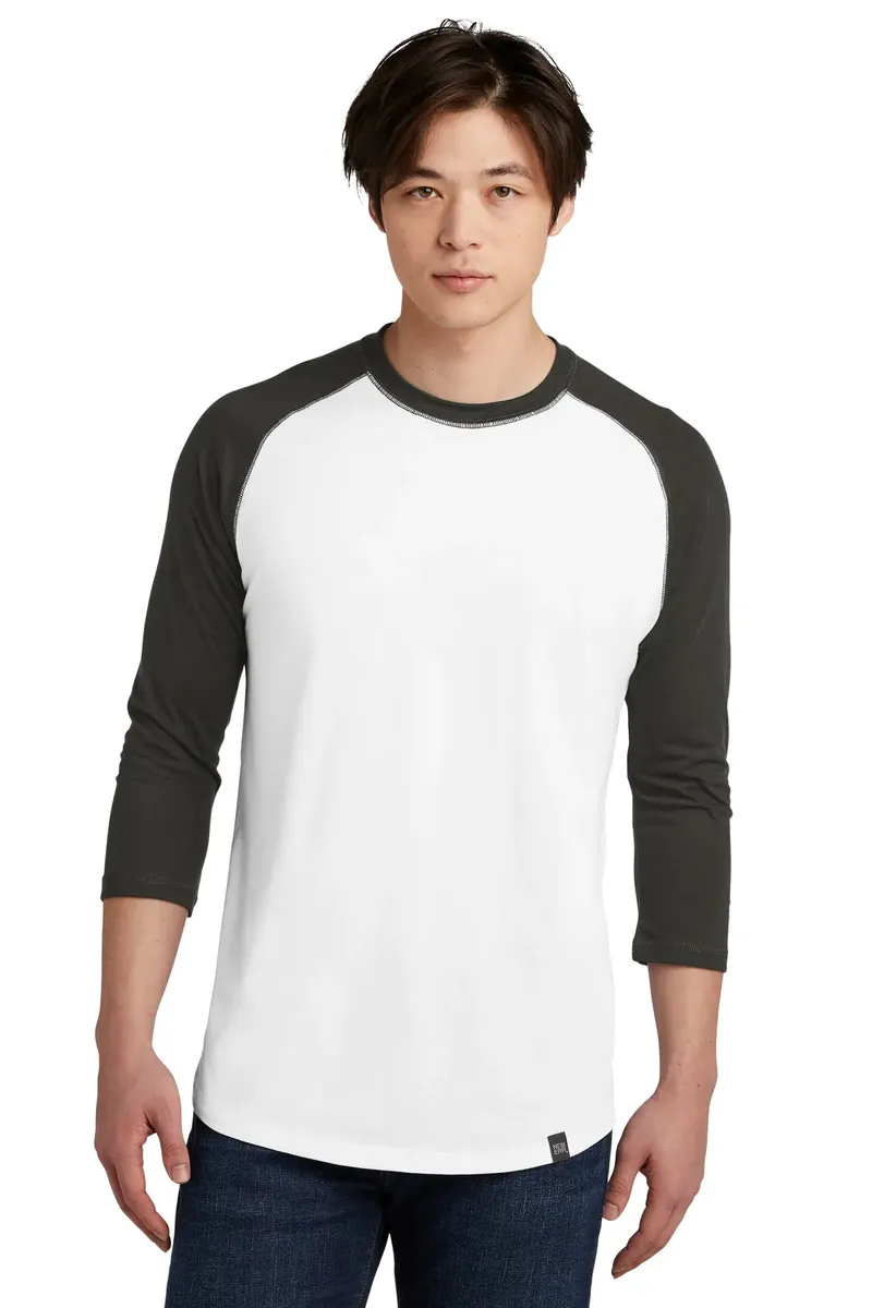 New Era ® Heritage Blend 3/4-Sleeve Baseball Raglan Tee. NEA104 - additional view 9