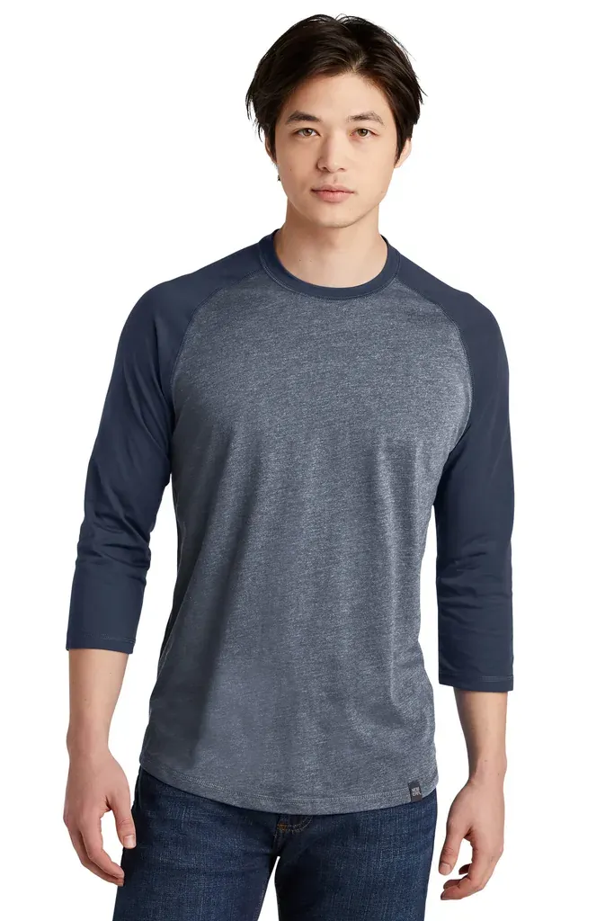 New Era ® Heritage Blend 3/4-Sleeve Baseball Raglan Tee. NEA104 - additional view 7
