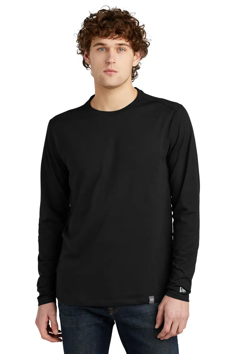 New Era ® Heritage Blend Long Sleeve Crew Tee. NEA102 - additional view 2