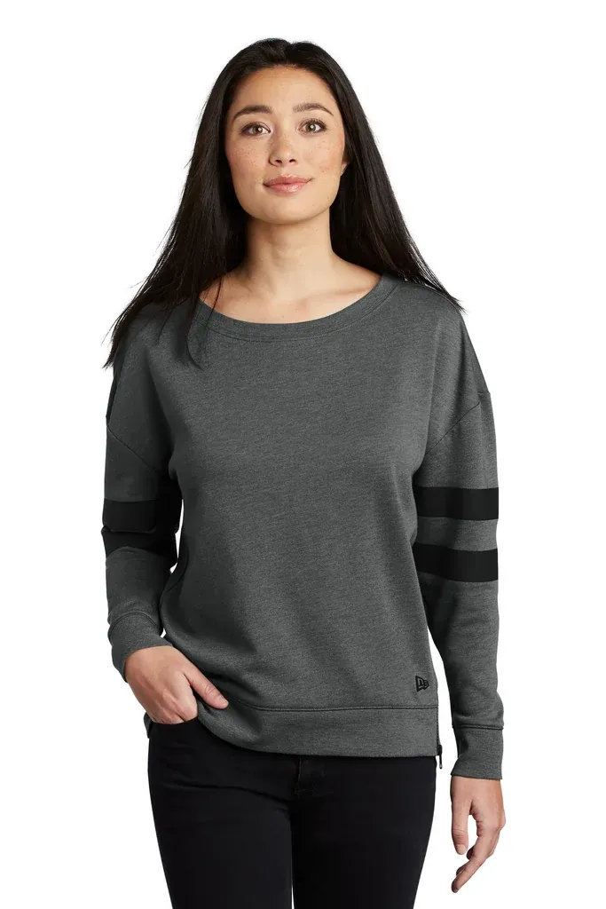 New Era ® Ladies Tri-Blend Fleece Varsity Crew LNEA513 - additional view 1