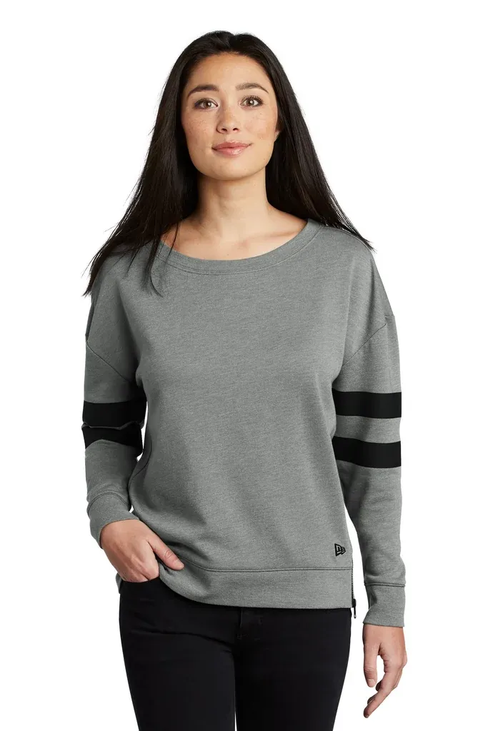 New Era ® Ladies Tri-Blend Fleece Varsity Crew LNEA513 - additional view 2