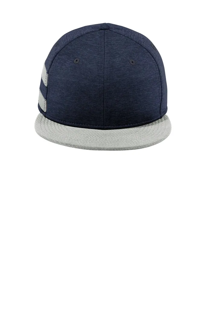 New Era ® Shadow Heather Striped Flat Bill Snapback Cap NE408 - additional view 1