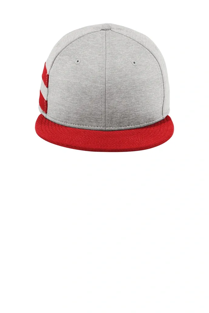 New Era ® Shadow Heather Striped Flat Bill Snapback Cap NE408 - additional view 3