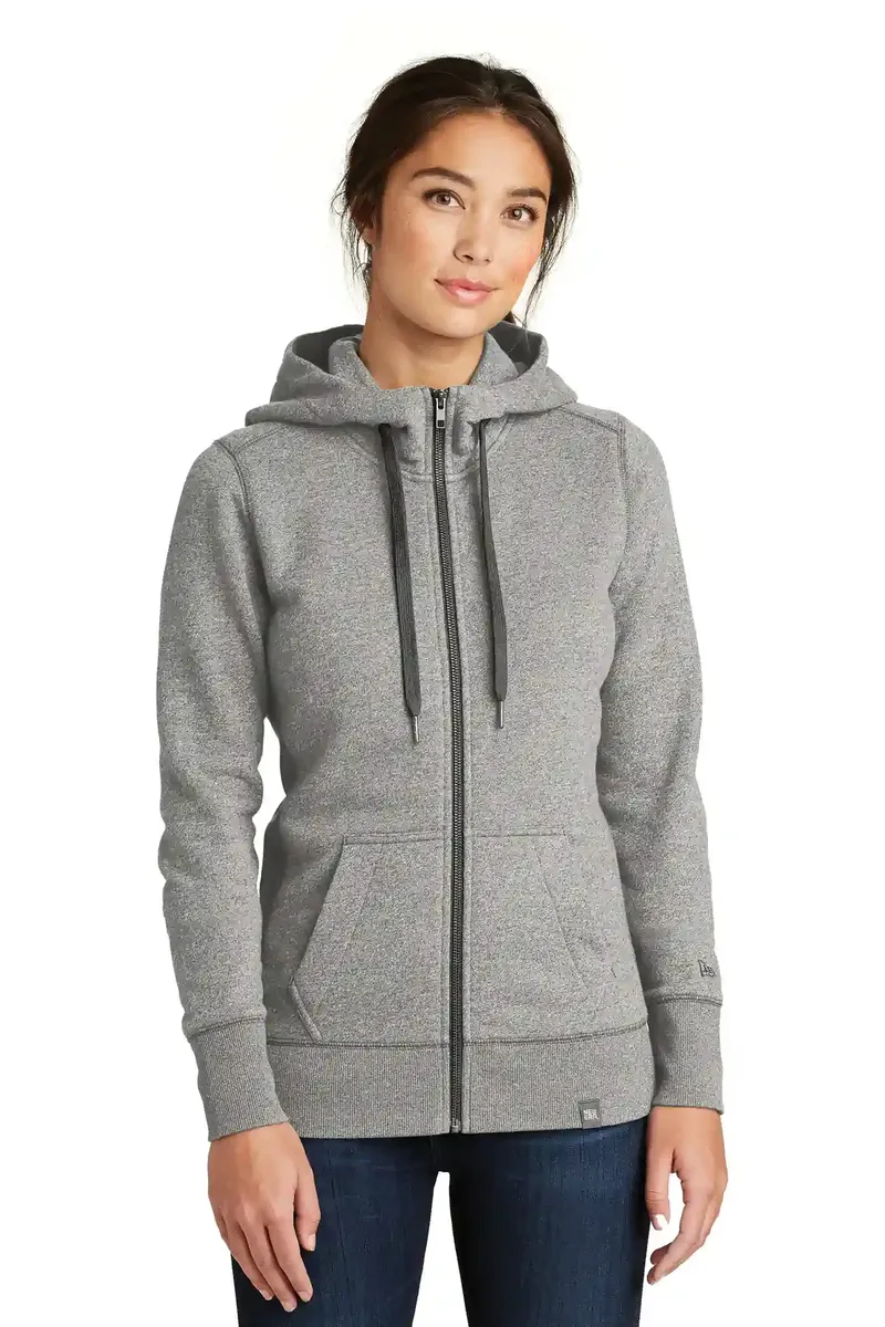 New Era ® Women's French Terry Full-Zip Hoodie. LNEA502 - additional view 1