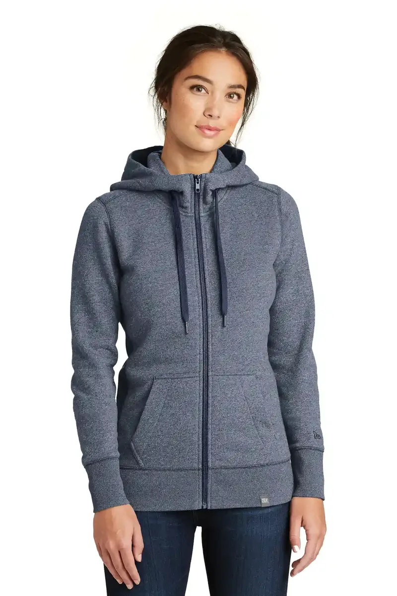 New Era ® Women's French Terry Full-Zip Hoodie. LNEA502 - additional view 3