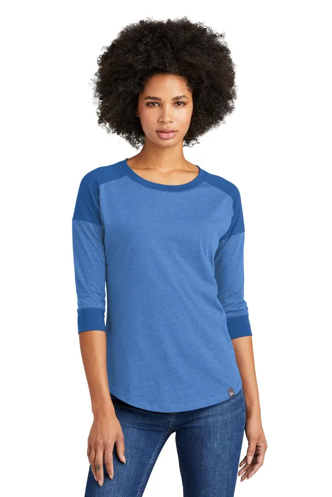 New Era ® Women's Heritage Blend 3/4-Sleeve Baseball Raglan Tee. LNEA104 - additional view 6