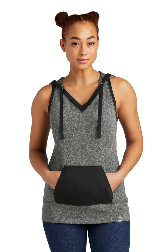New Era ® Women's Heritage Blend Hoodie Tank. LNEA106 - additional view 2