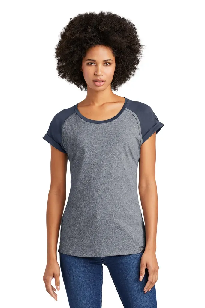 New Era ® Women's Heritage Blend Varsity Tee. LNEA107 - additional view 2
