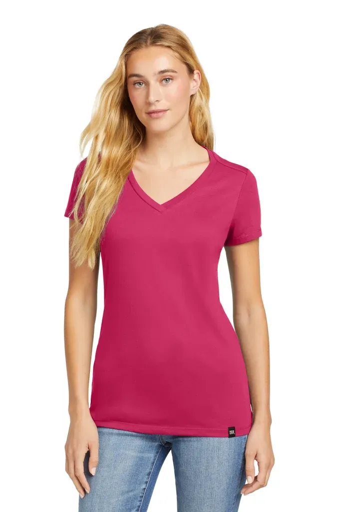 New Era ® Women's Heritage Blend V-Neck Tee. LNEA101 - additional view 1