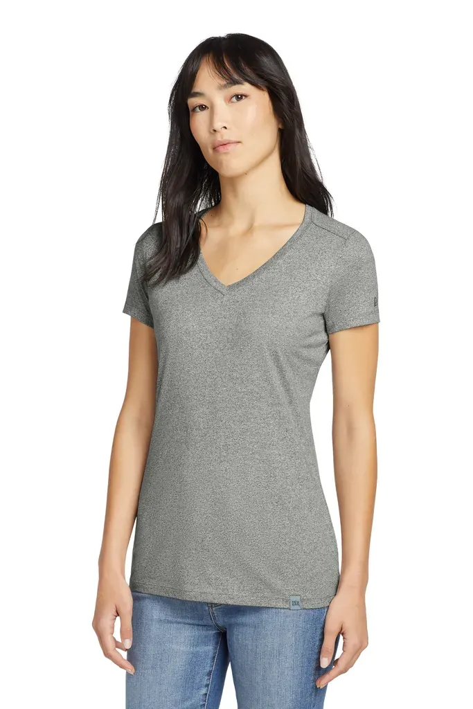 New Era ® Women's Heritage Blend V-Neck Tee. LNEA101 - additional view 10