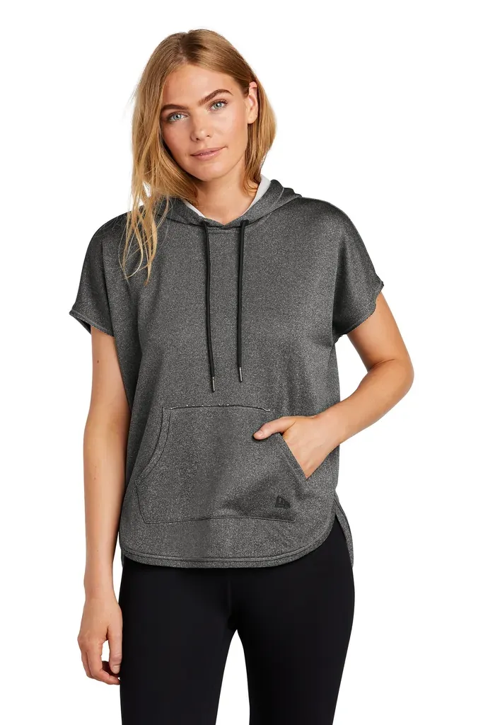 New Era ® Women's Performance Terry Short Sleeve Hoodie LNEA533 - additional view 1