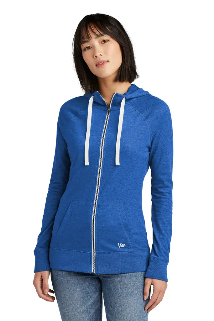 New Era® Women's Sueded Cotton Blend Full-Zip Hoodie. LNEA122 - additional view 3