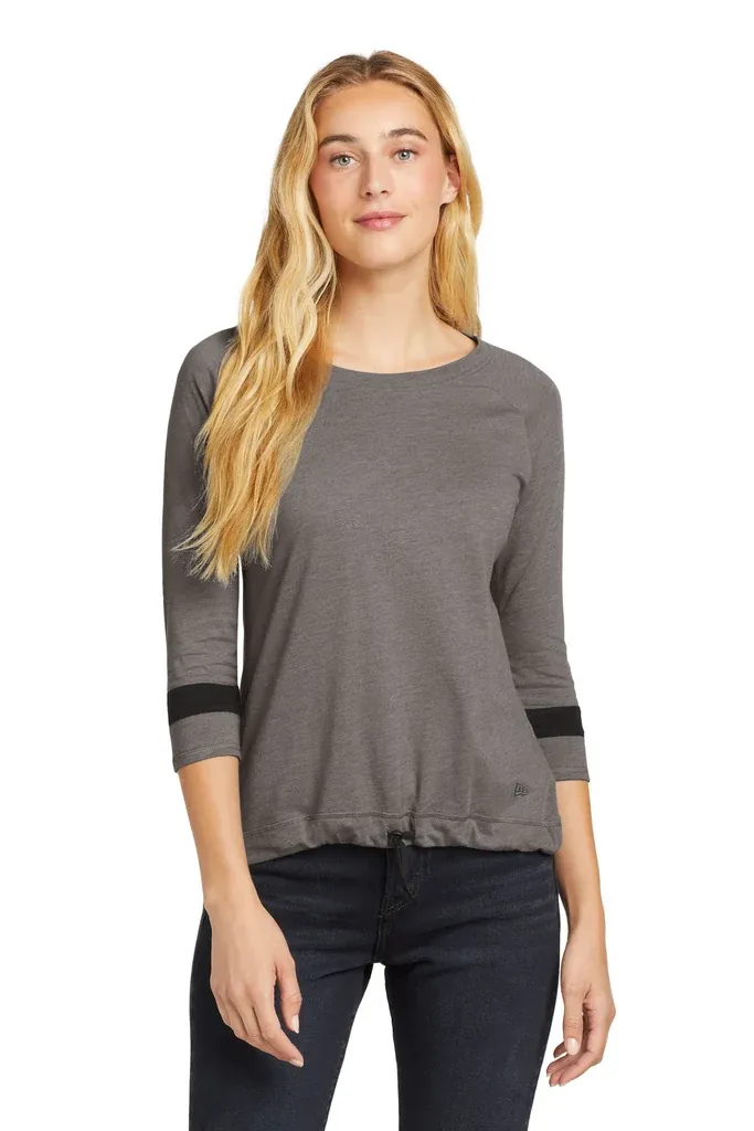 New Era ® Women's Tri-Blend 3/4-Sleeve Tee LNEA136 - additional view 2