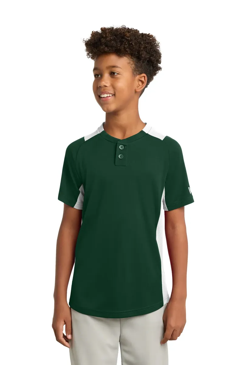 New Era ® Youth Diamond Era 2-Button Jersey. YNEA221 - additional view 1