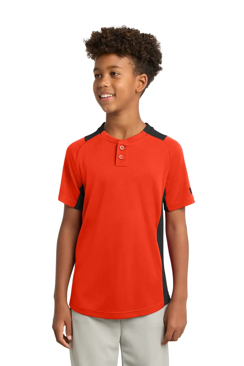 New Era ® Youth Diamond Era 2-Button Jersey. YNEA221 - additional view 5