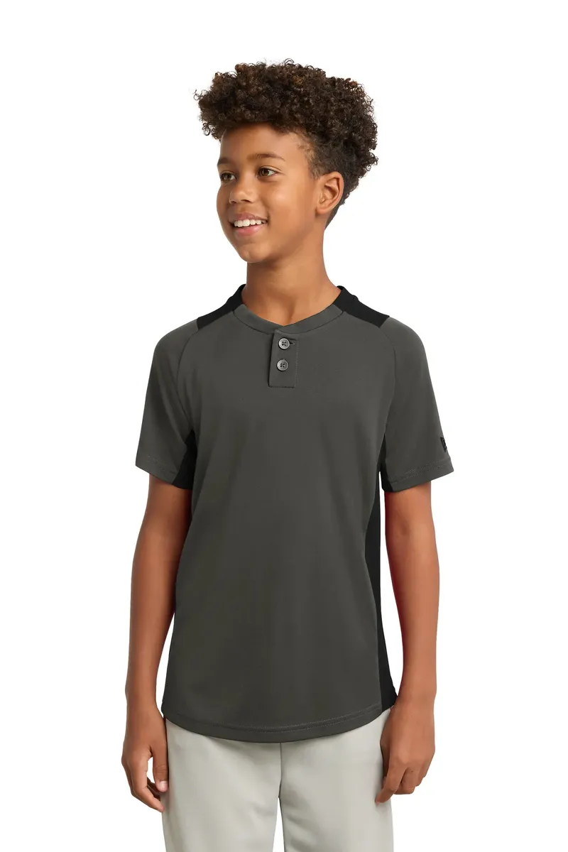 New Era ® Youth Diamond Era 2-Button Jersey. YNEA221 - additional view 3