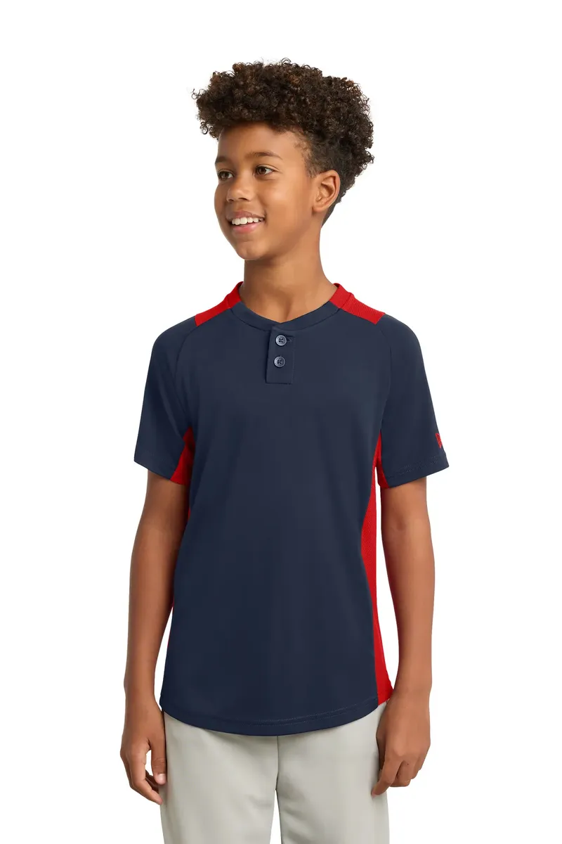 New Era ® Youth Diamond Era 2-Button Jersey. YNEA221 - additional view 8