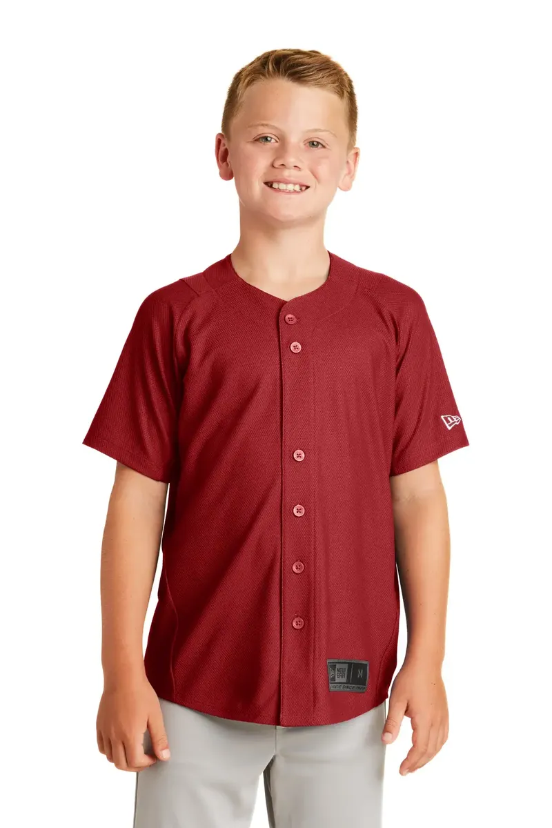 New Era ® Youth Diamond Era Full-Button Jersey. YNEA220 - additional view 1