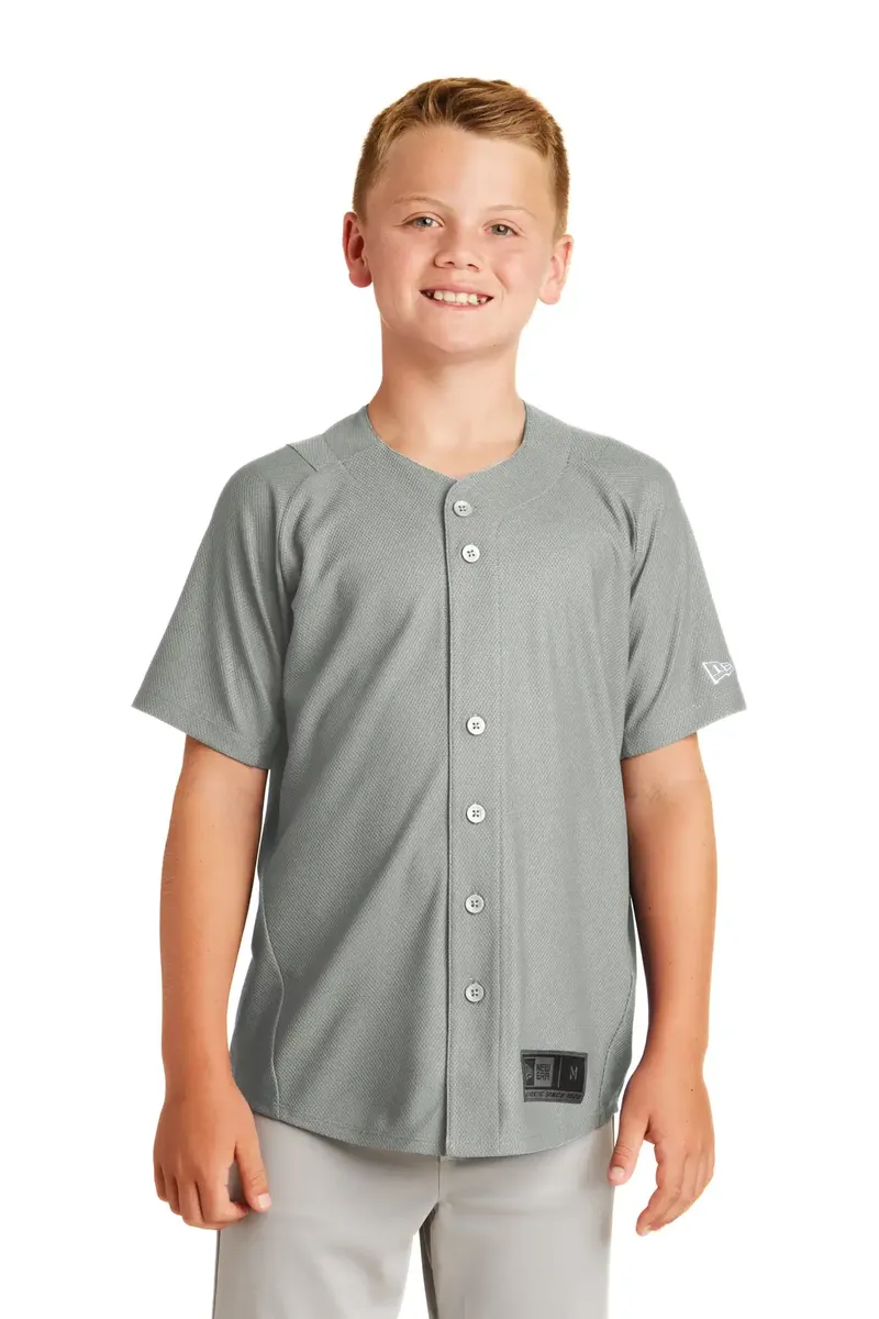 New Era ® Youth Diamond Era Full-Button Jersey. YNEA220 - additional view 11