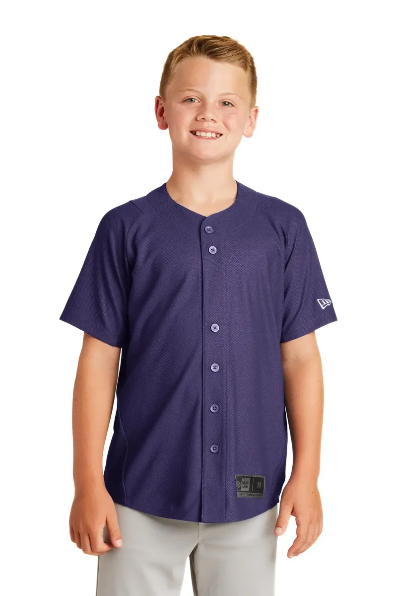 New Era ® Youth Diamond Era Full-Button Jersey. YNEA220 - additional view 5